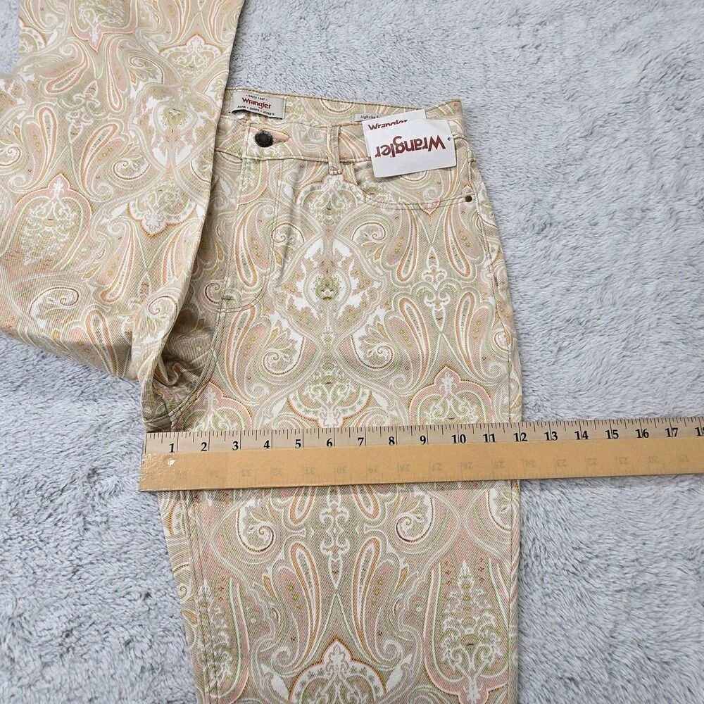 Wrangler High Rise Fierce Flare Paisley Print Womens Jeans Size 12 (31 X 32) - Picture 11 of 16